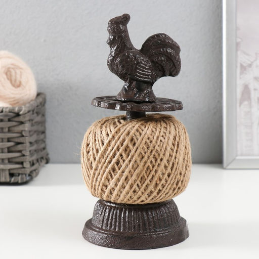 Фигурка - катушка для ниток чугун Петушок, 10?10?20 см