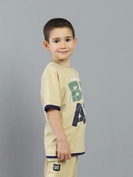 CRB wear / CSKB 64074-31K Футболка для мальчика,песочный/Ex.Cherubino  фото 2