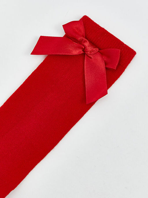 Fiyonk Detayl? K?z ?ocuk Diz Alt? ?orap