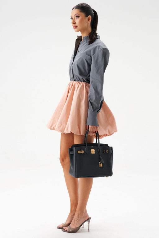 Юбка Annete А1413 баллон хлопок розовая  фото 6