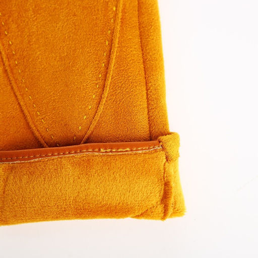 Перчатки женские, безразмерные, без утеплителя, цвет горчичный - Simaland фото 3