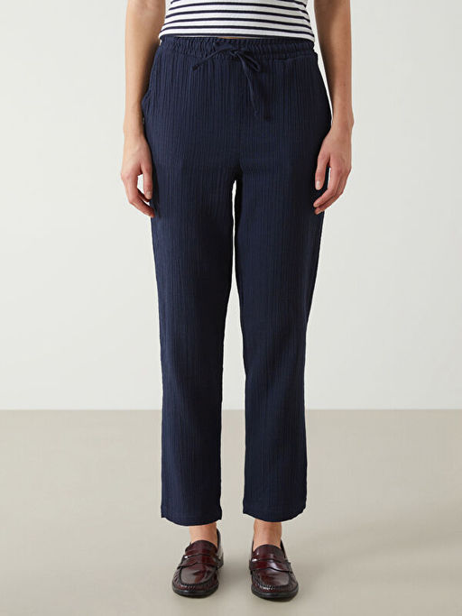 Beli Lastikli Dokulu Kad?n Pantolon