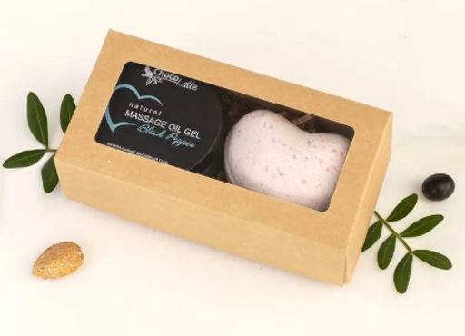 Набор подарочный DELICATE PEPPER (масляный гель BLACK PEPPER + гейзер СЕРДЕЧКО)TM ChocoLatte  фото 2