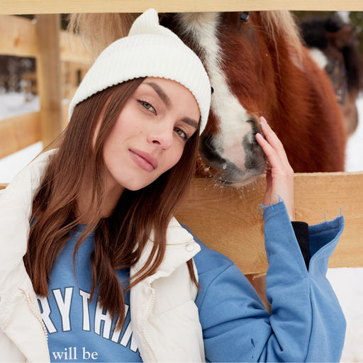 Свитшот женский MIST Cozy style, синий, размер 60