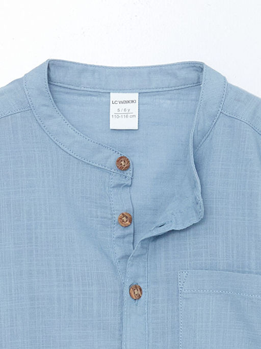 Hakim Yaka Poplin Erkek ?ocuk G?mlek