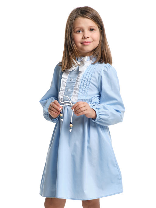 Платье для девочки нарядное детское праздничное UD 8060 голубой - Mini maxi фото 10
