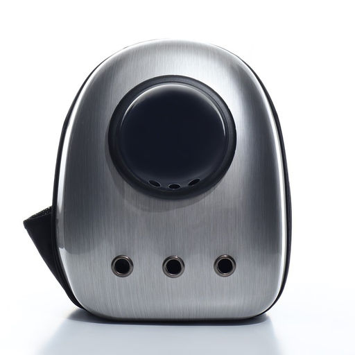 Рюкзак для переноски животных с окном для обзора, 32 х 25 х 42 см, серебристый - Пижон фото 2