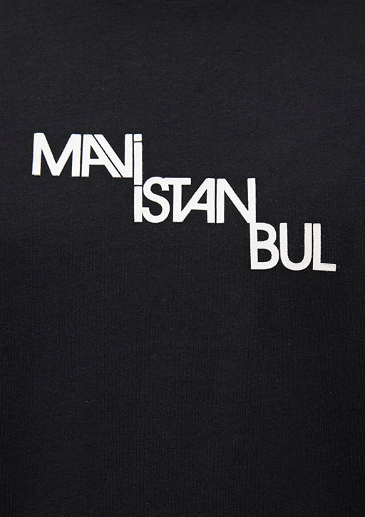 Mavi Istanbul Bask?l? Siyah Tisort  фото 5