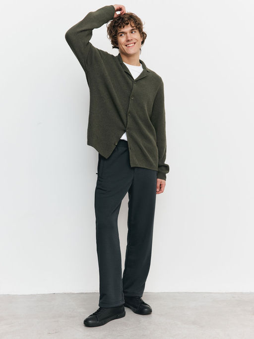 Брюки мужские 25154-497 футер серый меланж - Avese фото 103