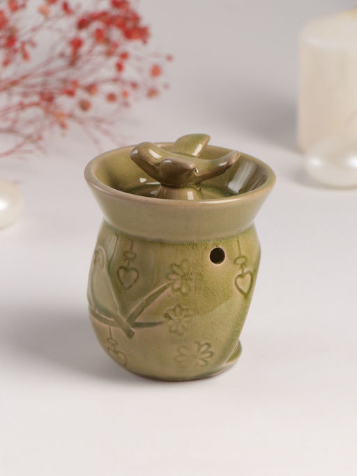 Аромалампа для эфирных масел Птички на ветке, керамика, 7.5?7.5?9.8 см - Simaland фото 2