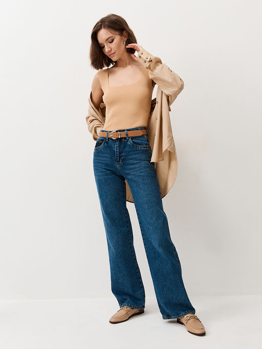 Прямые джинсы с высокой посадкой - TO BE ONE фото 3