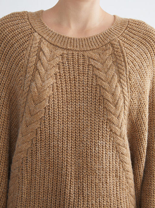 Bisiklet Yaka Kad?n Triko Kazak