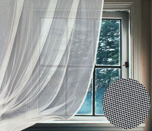 Арт. 12080/300, классическая сетка в стиле РЕТРО из толстых нитей, цвет кремовый, ГОТОВЫЕ ШТОРЫ, ширина 300 см x высота 250 см (на шторной ленте)