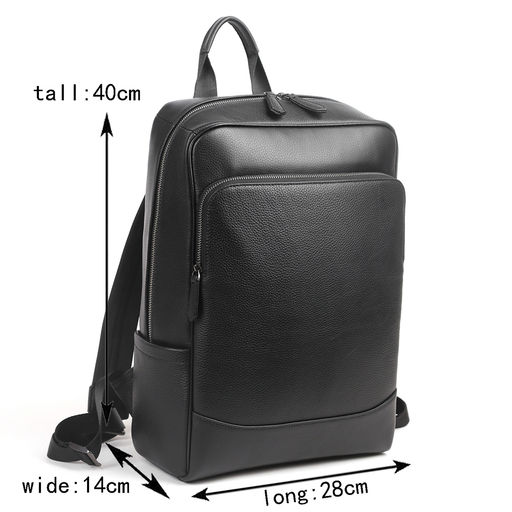 Рюкзак мужской, кожа, MIRONPAN 29571 Черный  фото 2