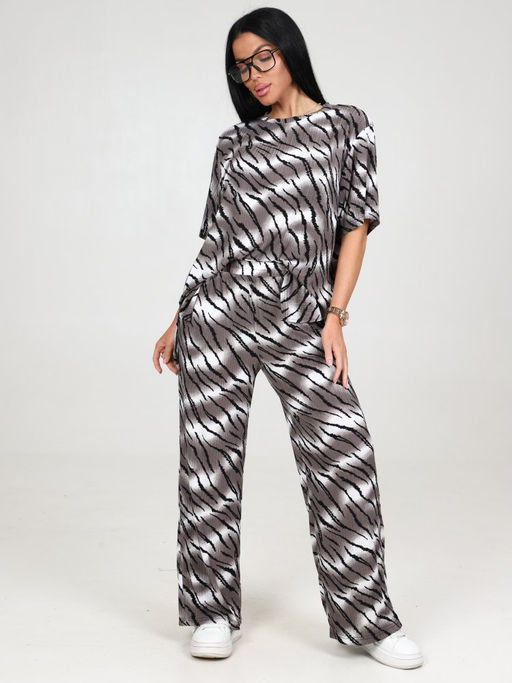 764 ЖЕНСКИЙ КОСТЮМ (брюки) (Тигр/серый) - А-дина фото 2