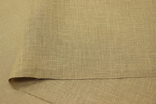 Лен сорочечный цв.Коричневый песок, ш.1.5м, лен-100%, 125гр/м.кв - Купава фото 3