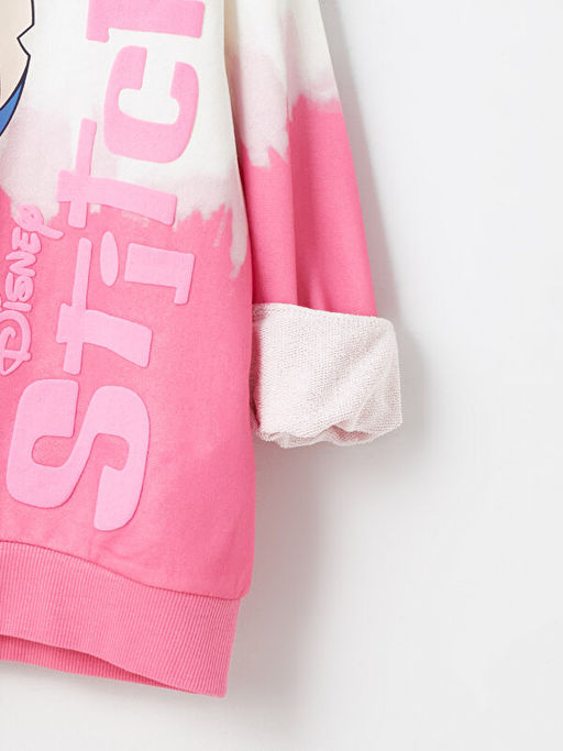 Stitch Bask?l? K?z ?ocuk Hoodie - Waikiki фото 2