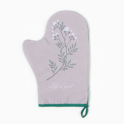 Варежка-прихватка Доляна Live is good 20х28 см, 35% хл, 65% пэ, ватин 250 г/м2  фото 2