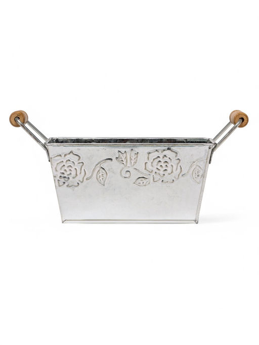 Кашпо с деревянными ручками Бонсай Альва, 600 мл, металл - Take it easy фото 2