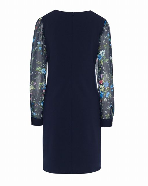 Полуприталенное платье с цветочным принтом - Incity фото 3