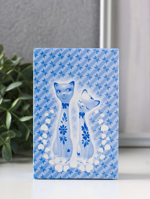 Набор фигурок 2 шт. керамика «Love - коты», 11 см, белый