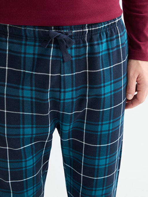 Standart Kal?p Ekose Erkek Pijama Alt