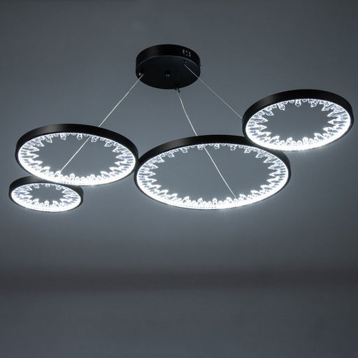 Светильник «Кристалл» LED 130 Вт 3000-6000К черный 96×55×100 см BayerLux