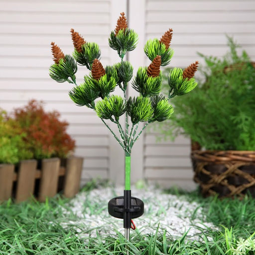 Садовый светильник Можжевельник, уличный, на солнечной батарее, 75 см, 28 LED, свечение мульти - Luazon lighting фото 2