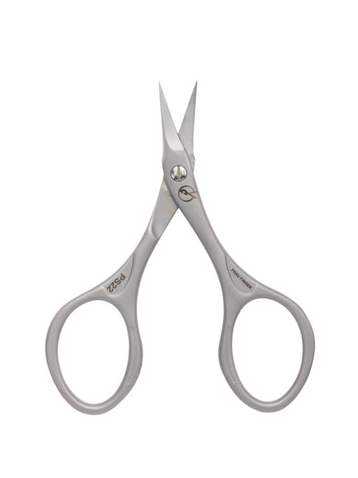 Frau Finger Ножницы маникюрные для ногтей изогнутые / Premium PS 22, матовые, ручная заточка, 9,2 см