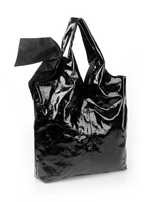 LACCOMA сумка Q6159-черный натуральная кожа полиэстер фото 4