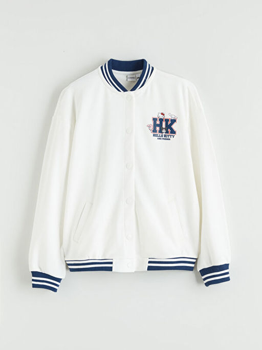 Hello Kitty Bask?l? K?z ?ocuk Kal?n Kolej Ceket