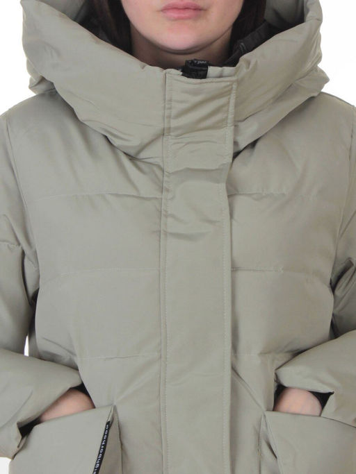 PE23-2 OLIVE Куртка зимняя женская оверсайз (150 гр. холлофайбер)
