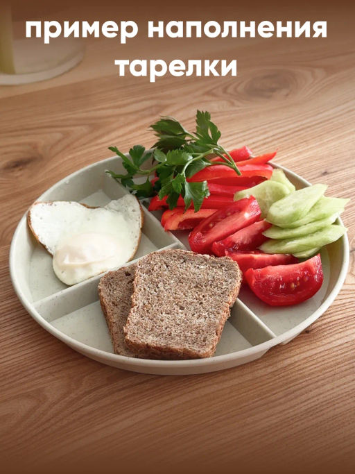 Тарелка с приборами! для похудения секционная для ПП питания - Фабрика снов фото 5
