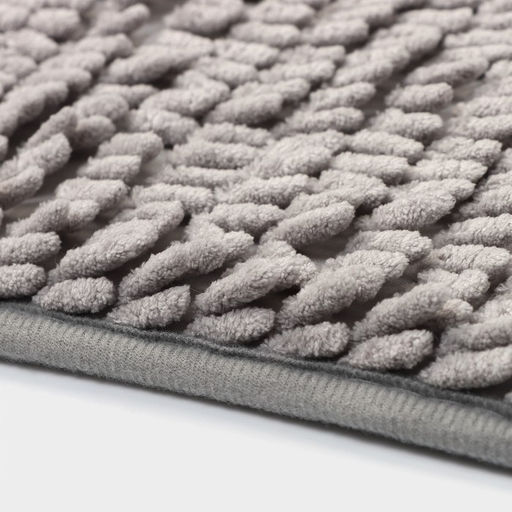 Коврик для дома Доляна Букли длинные, 40?60 см, длина букли 2 см, светло-серый  фото 4