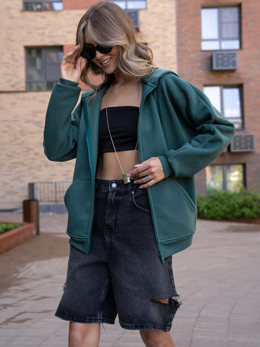 Толстовка жен.арт.286/2-6,зеленая - Binita фото 3