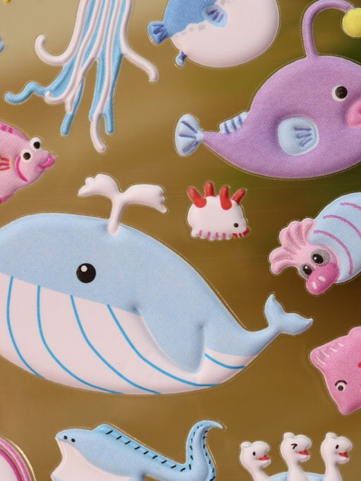 Наклейки объемные "Underwater world" (9*22,5 см)