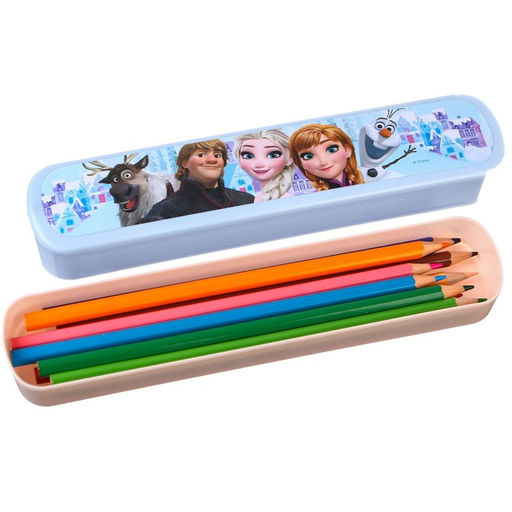 Пенал-футляр пластиковый, 43х200х23 мм, выдвижной, Холодное сердце - Disney фото 4