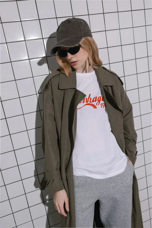 Двубортный темно-бежевый плащ-макси - Incity фото 3