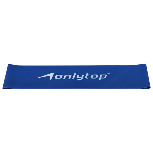 Фитнес-резинка ONLYTOP, 30.5×7.6×0.09 см, нагрузка 8 кг, цвет синий