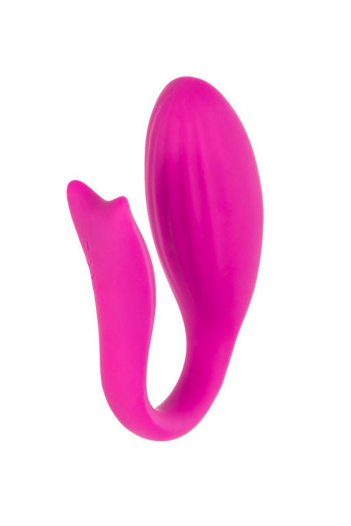 Вибратор для пар A-TOYS Dolphy, силикон, розовый, 9,6 см