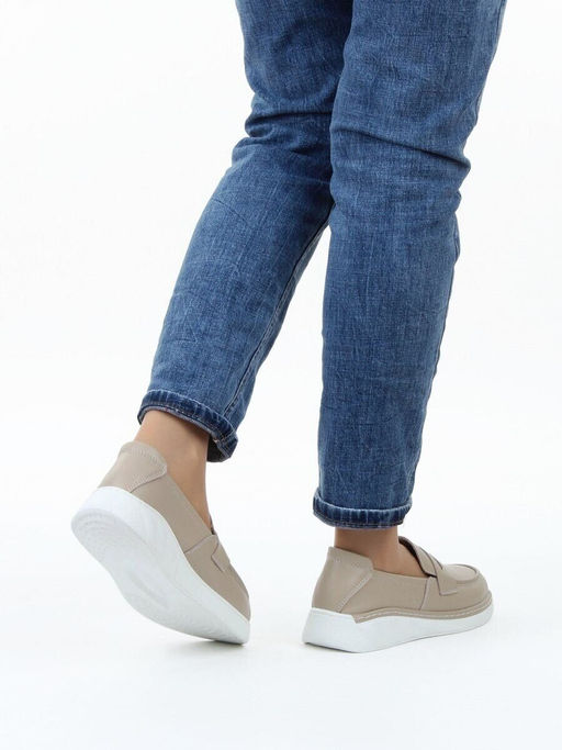 06-YE290-3 BEIGE Туфли женские (натуральная кожа)