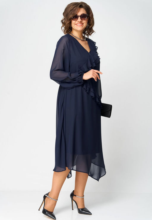 Платье EVA GRANT 7122В темно-синий