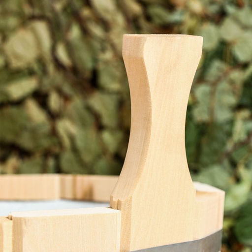 Шайка - ушат для бани и сауны, 4 л, деревянная, пластиковая вставка, «Добропаровъ»