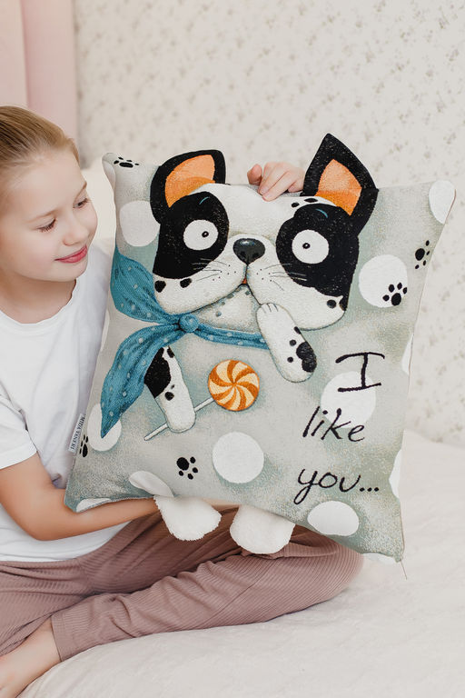 Наволочка декоративная Бульдог 45*45