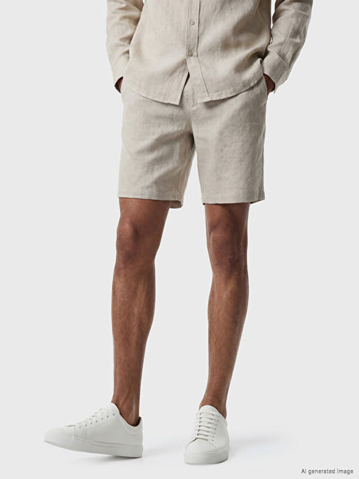 Regular Fit %100 Keten Erkek ?ort