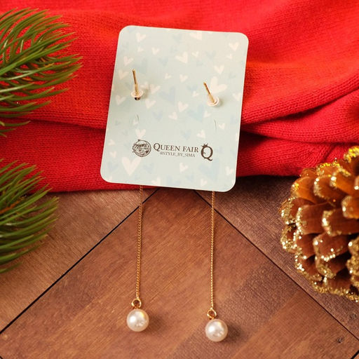 Серьги с жемчугом Цепочки you make me happy, цвет МИКС - Queen fair фото 4