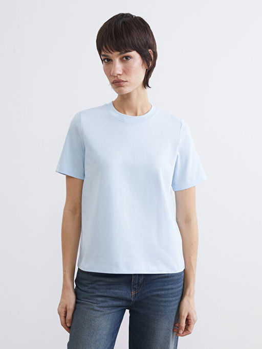 Bisiklet Yaka Kad?n Ti??rt