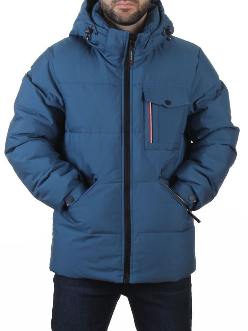 6393 BLUE Куртка мужская зимняя (200 гр. холлофайбер)