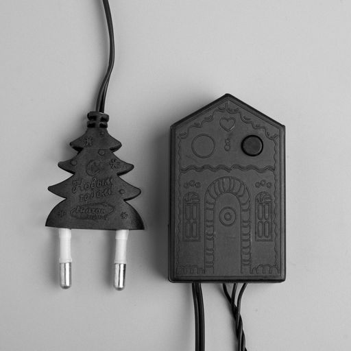 Гирлянда Нить 5 м с насадками Шарики жёлтые, IP20, тёмная нить, 30 LED, свечение жёлтое, 8 режимов, 220 В - Luazon lighting фото 7
