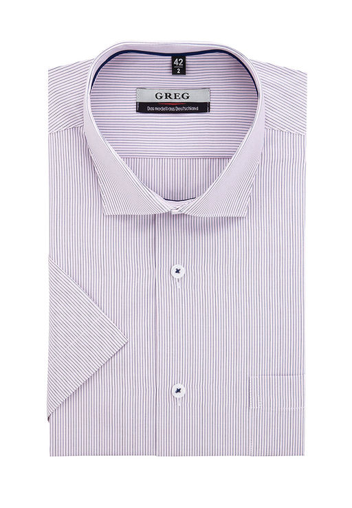 Сорочка мужская короткий рукав GREG 631/109/6437/Z/1  фото 2